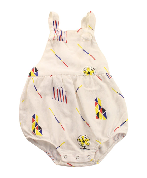 A White Sleeveless Bodysuits from Oaks of Acorn in size 3-6M for boy. (Front View)
