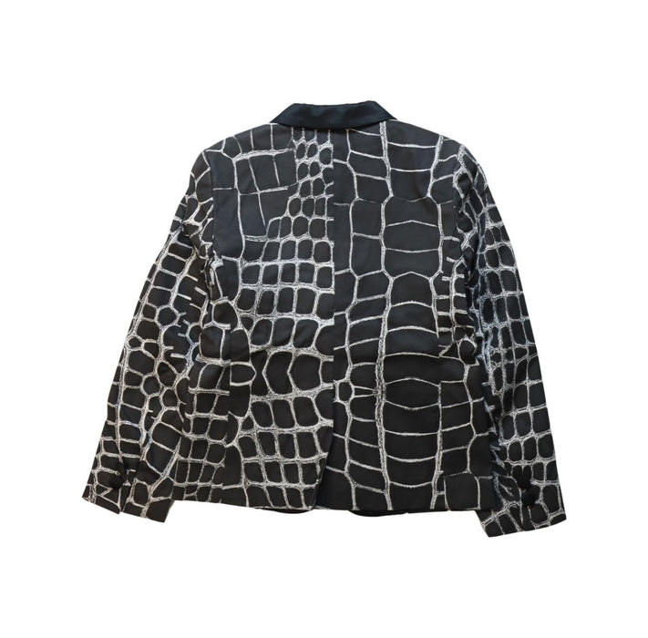 A White Blazers from Roberto Cavalli in size 6T for boy. (Back View)