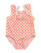 A Green Swimsuits from Seed in size 3-6M for girl. (Front View)