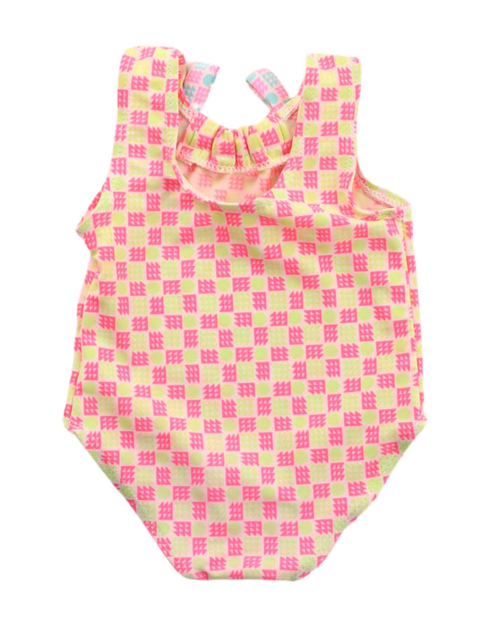 A Green Swimsuits from Seed in size 3-6M for girl. (Back View)