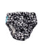 A Black Swim Diapers from Charlie Banana in size 6-12M for boy. (Front View)