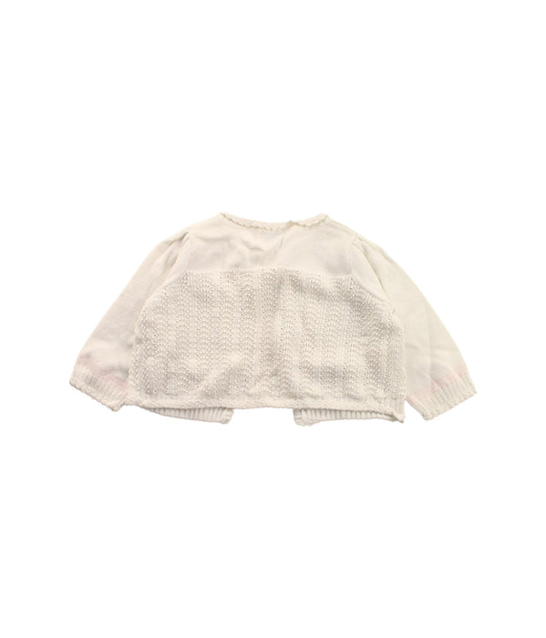 A White Cardigans from Ralph Lauren in size 12-18M for girl. (Back View)