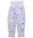 A Purple Sweatpants from Joules in size 6-12M for girl. (Front View)