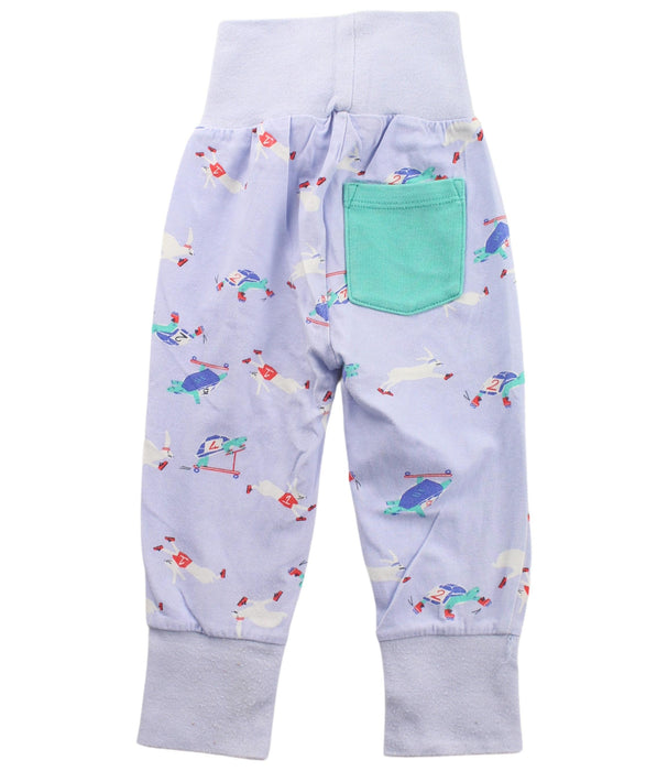 A Purple Sweatpants from Joules in size 6-12M for girl. (Back View)