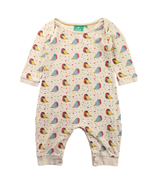 A White Long Sleeve Jumpsuits from Little Green Radicals in size 12-18M for neutral. (Front View)