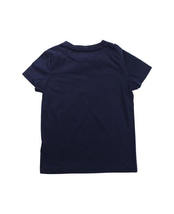 A Blue Short Sleeve T Shirts from Tommy Hilfiger in size 4T for girl. (Back View)