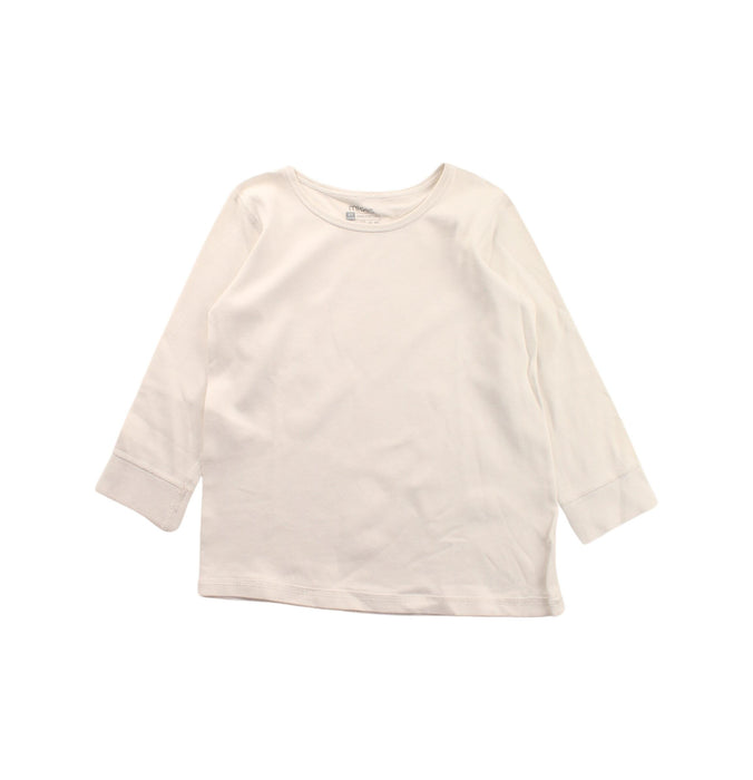 A White Long Sleeve T Shirts from Mides in size 4T for boy. (Front View)