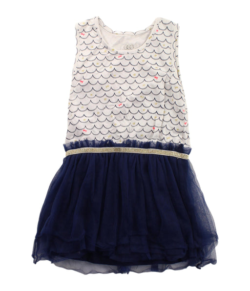 A Blue Sleeveless Dresses from Egg by Susan Lazar in size 3T for girl. (Front View)