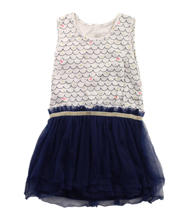 A Blue Sleeveless Dresses from Egg by Susan Lazar in size 3T for girl. (Front View)