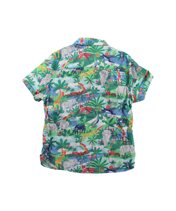 A Green Short Sleeve Shirts from Boden in size 3T for boy. (Back View)