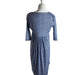 A Blue Long Sleeve Dresses from Mayarya in size S for maternity. (Back View)