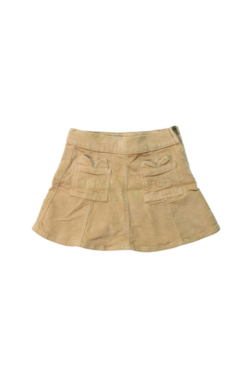 A Yellow Short Skirts from Emile et Ida in size 4T for girl. (Front View)