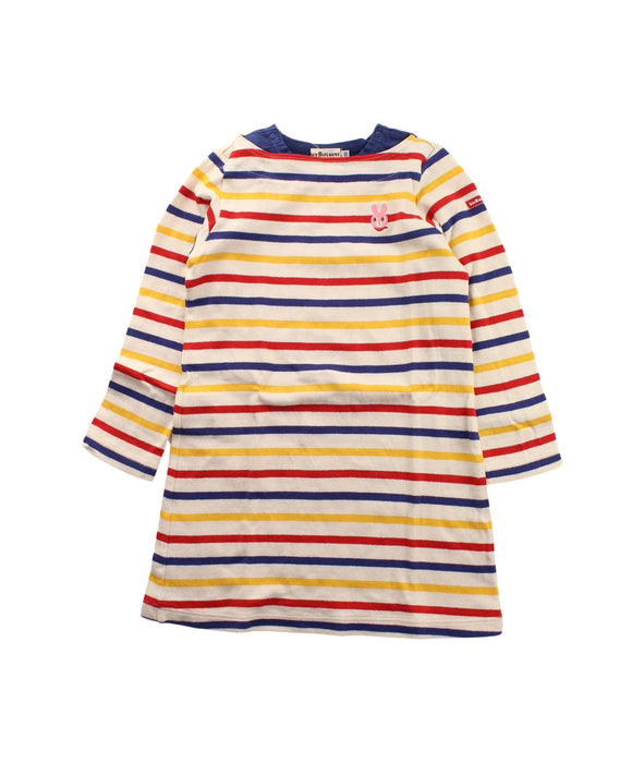 A White Long Sleeve Dresses from Miki House in size 4T for girl. (Front View)