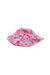 A Pink Sun Hats from i play in size 2T for girl. (Front View)