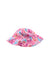 A Pink Sun Hats from i play in size 2T for girl. (Back View)