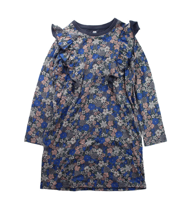 A Blue Long Sleeve Dresses from Tea in size 7Y for girl. (Front View)