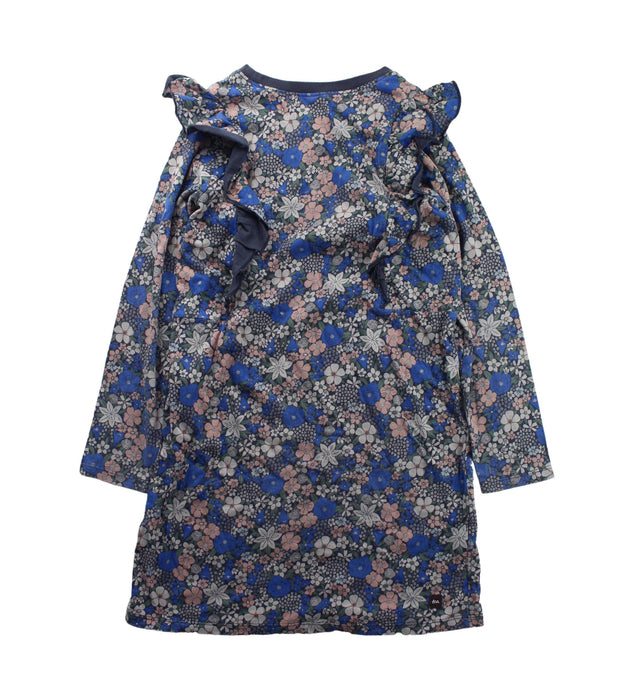 A Blue Long Sleeve Dresses from Tea in size 7Y for girl. (Back View)