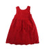 A Red Sleeveless Dresses from Vertbaudet in size 6T for girl. (Front View)
