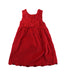 A Red Sleeveless Dresses from Vertbaudet in size 6T for girl. (Back View)