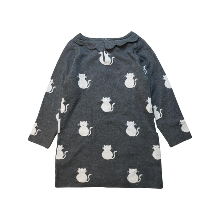 A White Long Sleeve Dresses from Jacadi in size 3T for girl. (Back View)