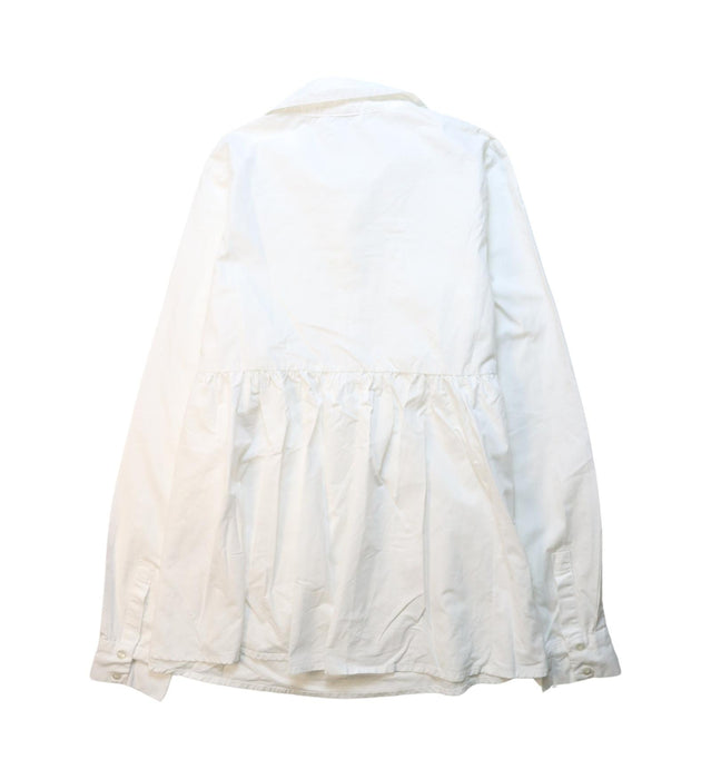 A White Long Sleeve Shirts from Mamalicious in size S for maternity. (Back View)