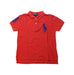 A Red Short Sleeve Polos from Polo Ralph Lauren in size 4T for boy. (Front View)