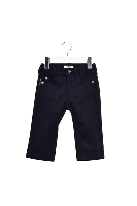 A Black Casual Pants from Armani in size 3-6M for boy. (Front View)
