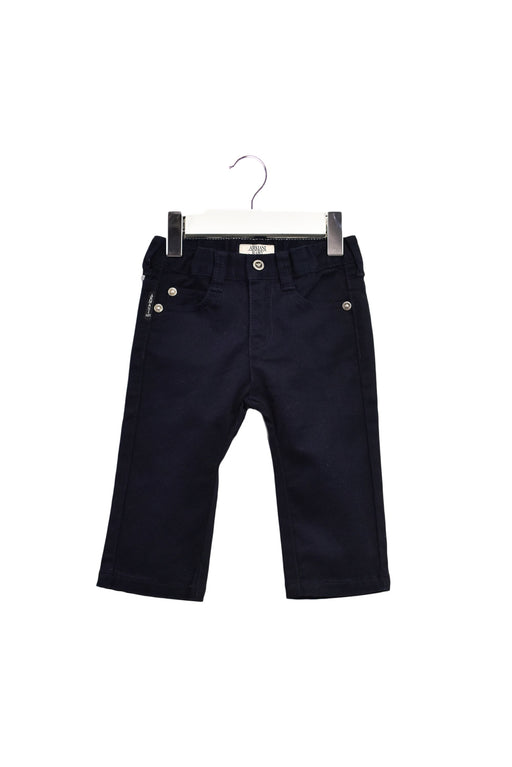 A Black Casual Pants from Armani in size 3-6M for boy. (Front View)