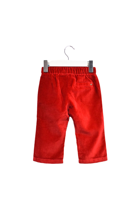 A Red Casual Pants from Armani in size 3-6M for boy. (Back View)