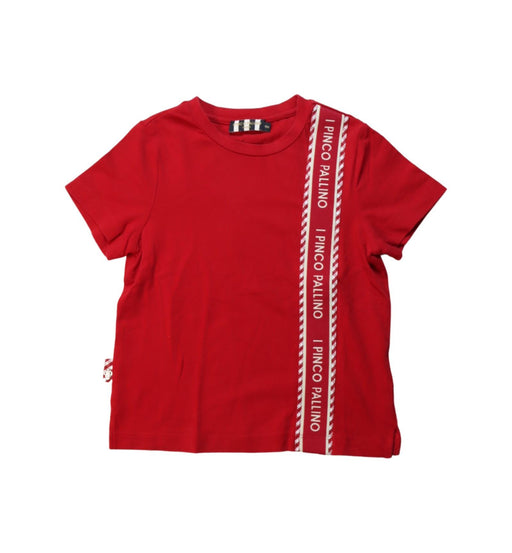 A Red Short Sleeve T Shirts from I Pinco Pallino in size 12-18M for boy. (Front View)