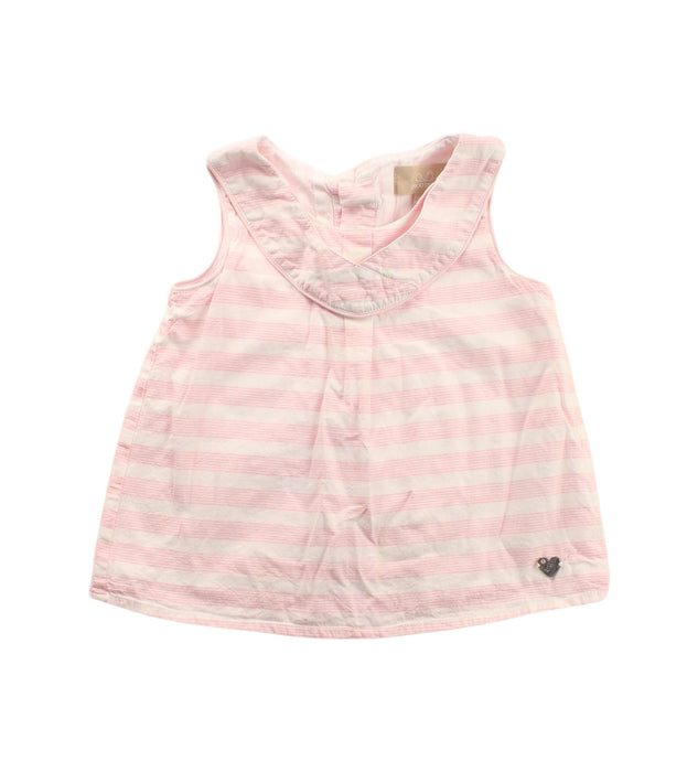 A Pink Sleeveless Dresses from Chickeeduck in size 2T for girl. (Front View)