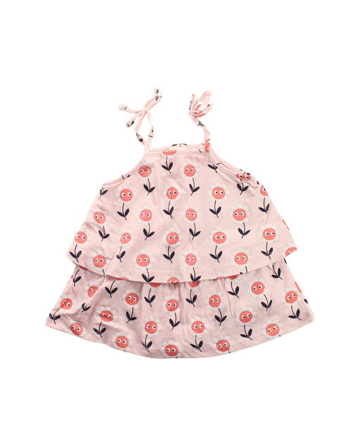 A Pink Sleeveless Dresses from Seed in size 3-6M for girl. (Front View)