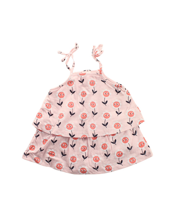 A Pink Sleeveless Dresses from Seed in size 3-6M for girl. (Front View)