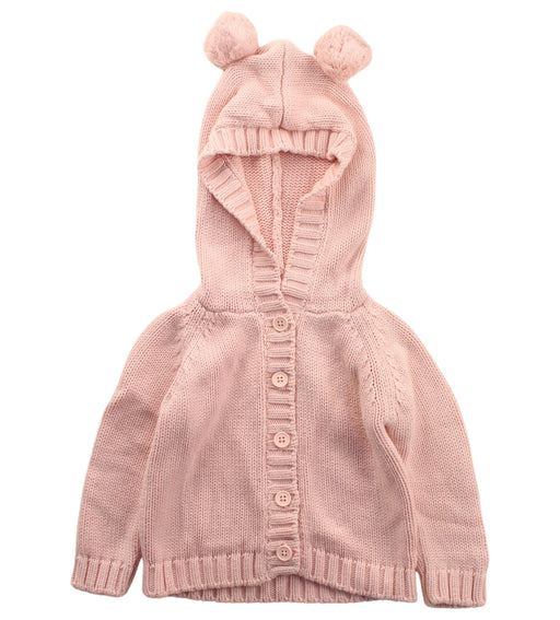 A Pink Cardigans from Seed in size 6T for girl. (Front View)