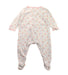 A White Onesies from Petit Bateau in size 6-12M for girl. (Back View)