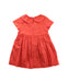 A Red Short Sleeve Dresses from Jacadi in size 3T for girl. (Back View)