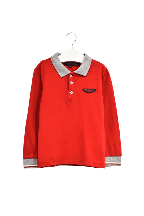 A Red Long Sleeve Polos from Aston Martin in size 12-18M for boy. (Front View)