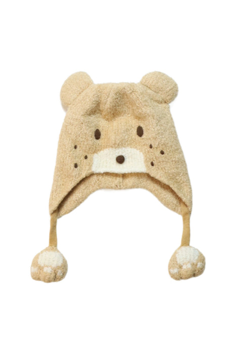 A Brown Winter Hats from Miki House in size O/S for neutral. (Front View)