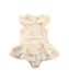 A White Short Sleeve Bodysuits from Nicholas & Bears in size 6-12M for girl. (Front View)