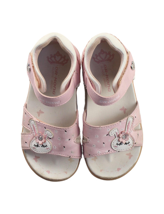 A Pink Sandals from Dr. Kong in size 4T for girl. (Back View)