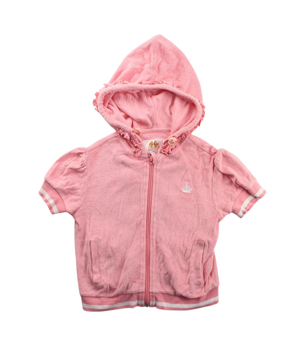 A Pink Cardigans from Chickeeduck in size 4T for girl. (Front View)