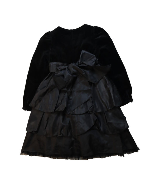 A Black Long Sleeve Dresses from Nicholas & Bears in size 4T for girl. (Back View)