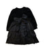 A Black Long Sleeve Dresses from Nicholas & Bears in size 4T for girl. (Back View)