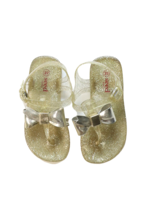 A Multicolour Sandals from Seed in size 4T for girl. (Back View)