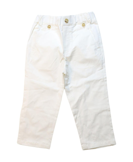 A White Casual Pants from Gannino d'Angelo in size 3T for boy. (Front View)