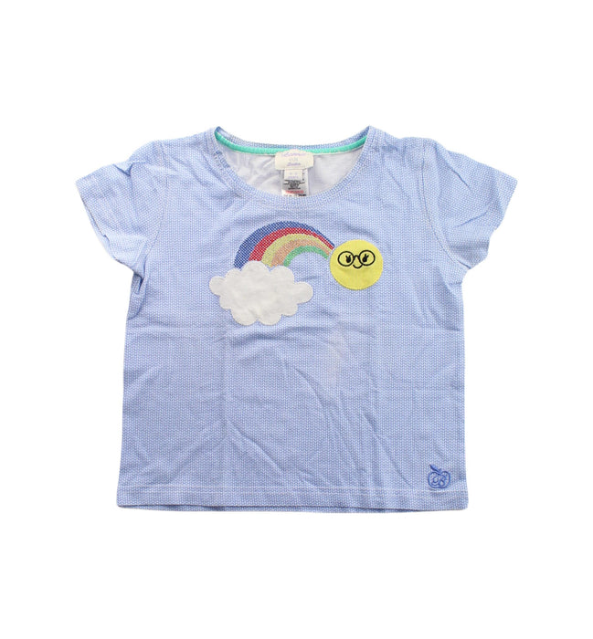 A Blue Short Sleeve T Shirts from Bonnie Baby in size 4T for girl. (Front View)