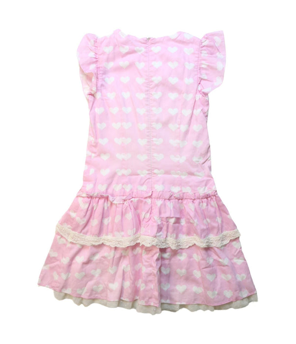 A Pink Short Sleeve Dresses from Nicholas & Bears in size 6T for girl. (Back View)