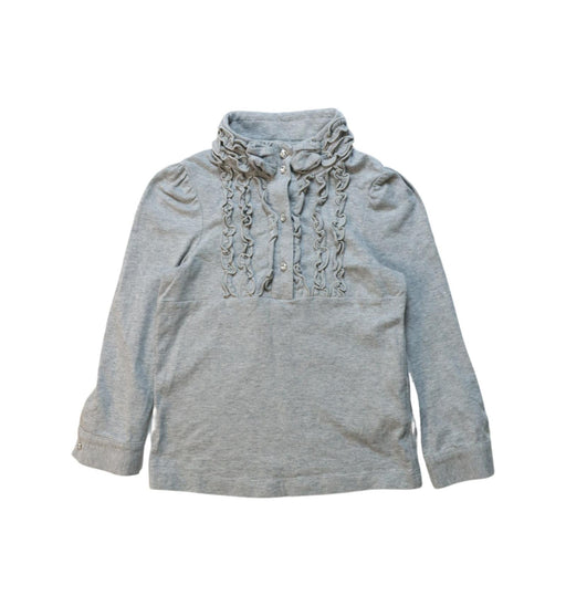 A Grey Long Sleeve Polos from Nicholas & Bears in size 3T for girl. (Front View)