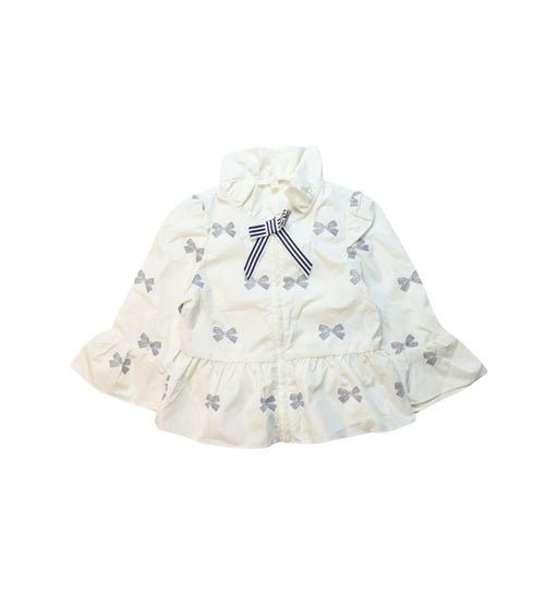 A White Long Sleeve Tops from Nicholas & Bears in size 4T for girl. (Front View)