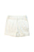 A White Shorts from Nicholas & Bears in size 4T for girl. (Front View)